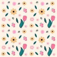 spring seamless pattern vector