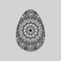 Pascua de Resurrección huevos en un blanco antecedentes. impresión para Felicidades. garabatear estilo.vector ilustración. vector