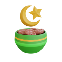 3d le rendu Date paume Ramadan icône png