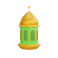 3d rendering of lantern ramadan icon png