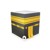 3d representación de kaaba Ramadán icono png