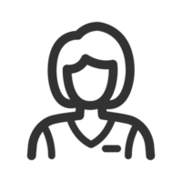 vrouw avatar pictogram png