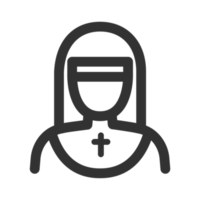 Nun avatar icon png