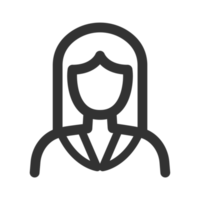 vrouw avatar pictogram png