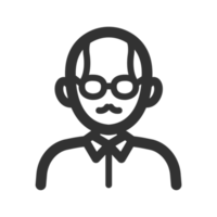 gammal man avatar ikon png