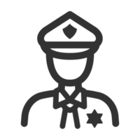 polícia homem avatar ícone png