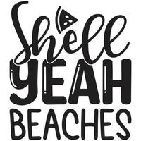 shell yeah beaches vector