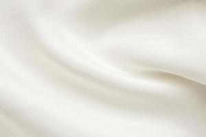 Abstract white fabric texture with soft wave background photo