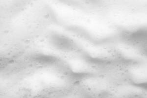 Abstract white soap foam bubbles texture background photo