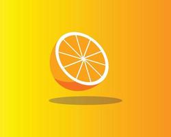 Sliced Orange Vector Graphic