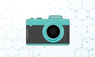 Modern Camera Vector Illustration