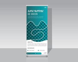 Nature Roll Up Banner vector