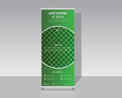 Nature Roll Up Banner vector