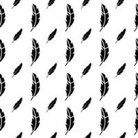 Birds feathers pattern. Feathers seamless pattern vector