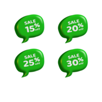 set bubble speech sale discount percentage png