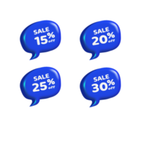 set bubble speech sale discount percentage png