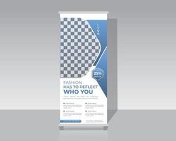 Fashion Roll Up Banner vector