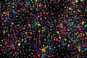 Multicolor splash background on black background vector