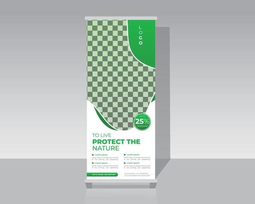nature roll up banner