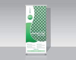 nature roll up banner vector