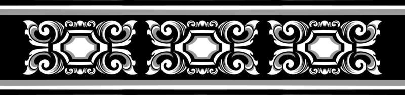 Line art of beautiful carved decorative ornament
