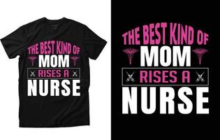 Nurse T-shirt Design vector