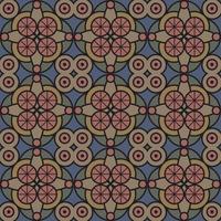 Retro tile seamless pattern. Art deco style decorative ornament vector