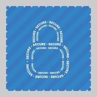 Secure Padlock Web Security Vector Icon SYmbol