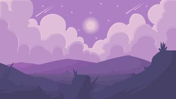 vector illustration of natural scenery background with monochromatic colors