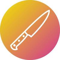 ilustración de diseño de icono de vector de cuchillo