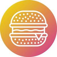 Hamburger Vector Icon Design Illustration