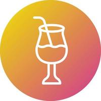 Cocktail Vector Icon Design Illustration