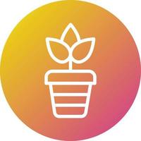 Plant pot Vector Icon Design Illustration