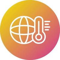 Global temperature Vector Icon Design Illustration