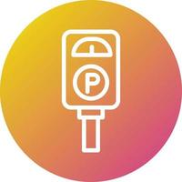 ilustración de diseño de icono de vector de parquímetro