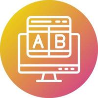 Ab testing Vector Icon Design Illustration