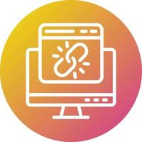 Web link Vector Icon Design Illustration