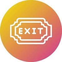 Exit Vector Icon Design Illustration