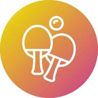 ilustración de diseño de icono de vector de ping pong