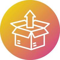 Unboxing Vector Icon Design Illustration