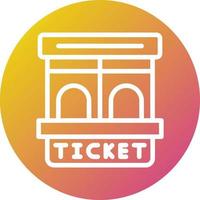 Ticket window Vector Icon Design Illustration