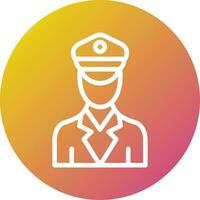 Officer Vector Icon Design Illustration