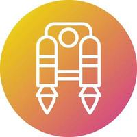 Jetpack Vector Icon Design Illustration