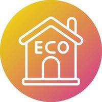 Eco house Vector Icon Design Illustration