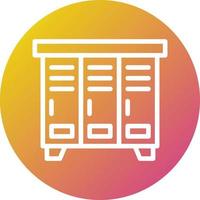 Locker Vector Icon Design Illustration