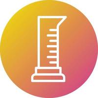 Graduated cylinder Vector Icon Design Illustration