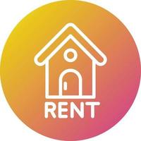 Rent Vector Icon Design Illustration