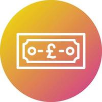 Pound Vector Icon Design Illustration