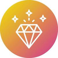 ilustración de diseño de icono de vector de diamante