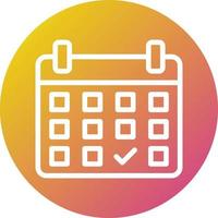 ilustración de diseño de icono de vector de calendario